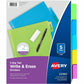 Avery&reg; Big Tab™ Write & Erase Dividers 5 tabs, 1 set