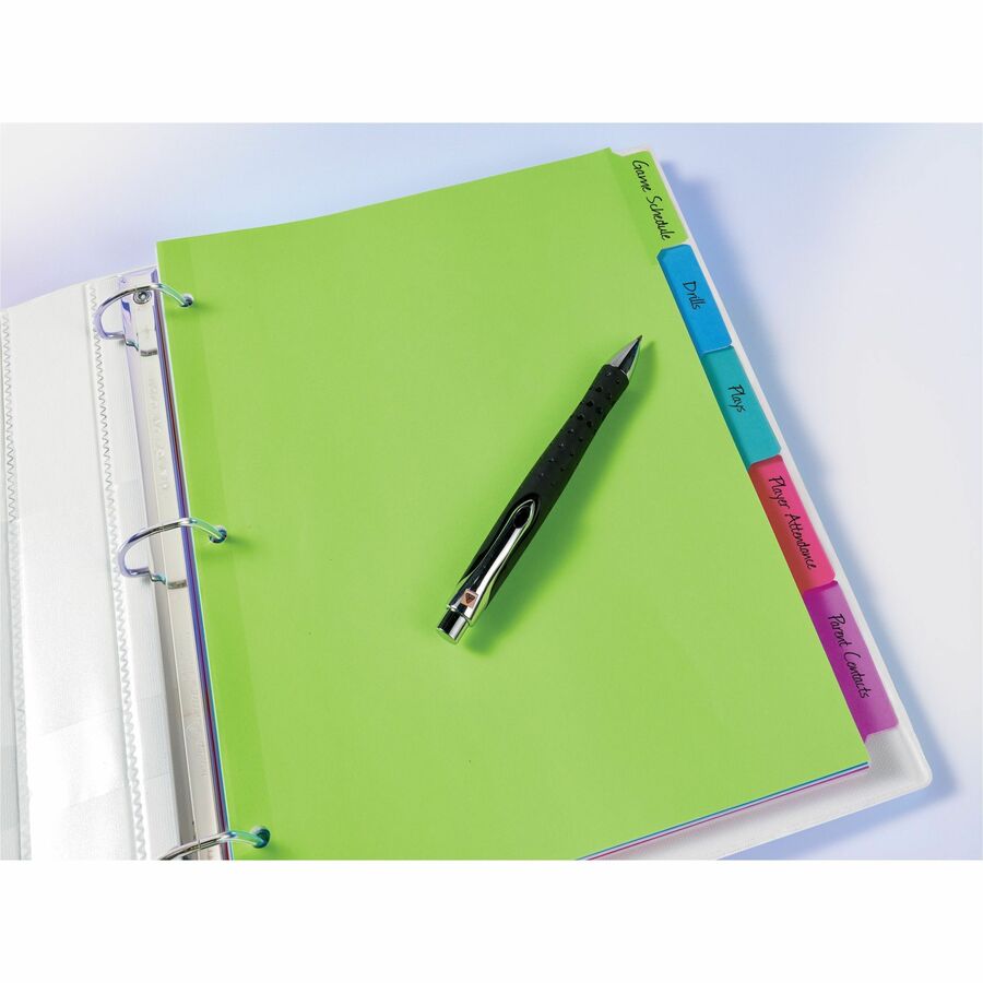 Avery&reg; Big Tab™ Write & Erase Dividers 5 tabs, 1 set - 23180