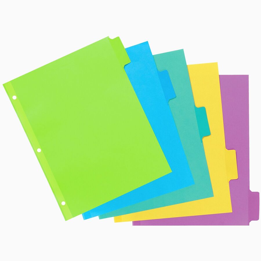 Avery&reg; Big Tab™ Write & Erase Dividers 5 tabs, 1 set - 23180
