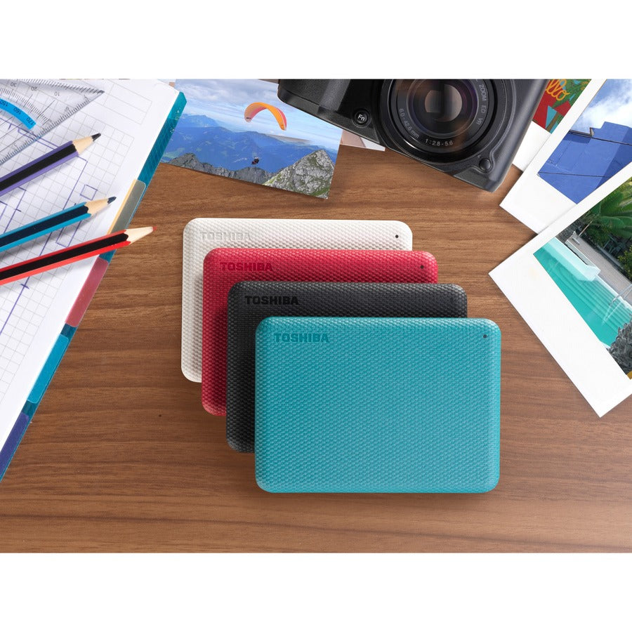 Toshiba Canvio Advance HDTCA20XK3AA 2 TB Portable Hard Drive - External - Black - HDTCA20XK3AA