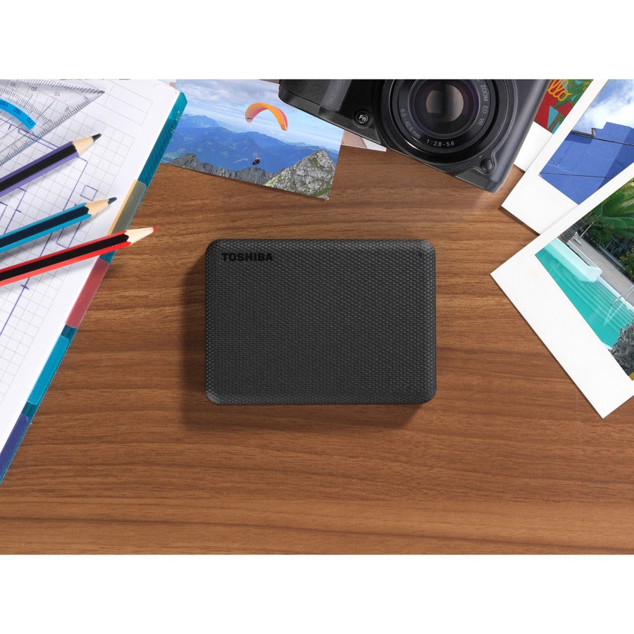 Toshiba Canvio Advance HDTCA20XK3AA 2 TB Portable Hard Drive - External - Black - HDTCA20XK3AA