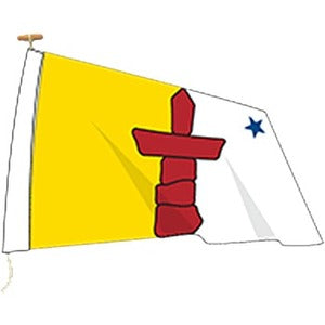 L'&eacute;tendard Provincial Flag Nunavut