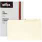 Offix 1/2 Tab Cut Legal Top Tab File Folder