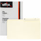 Offix 1/2 Tab Cut Legal Top Tab File Folder
