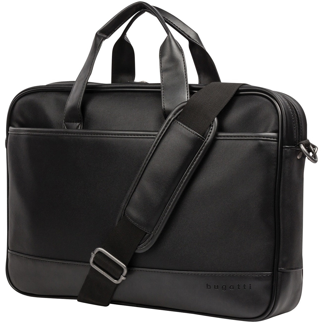 bugatti Gin & Twill Carrying Case (Briefcase) for 15.6" Notebook, Smartphone, Key - Black
