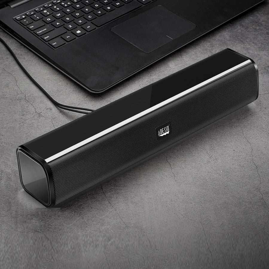 Adesso Xtream S5 2.0 Portable Sound Bar Speaker - 10 W RMS - Black - XTREAM S5