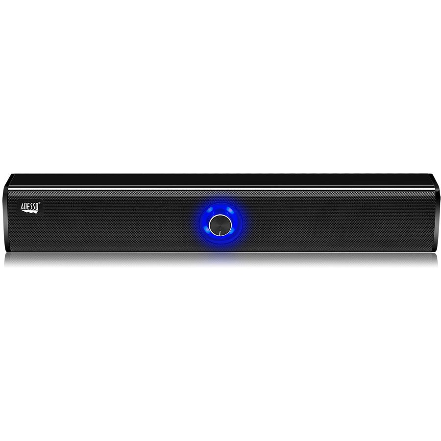 Adesso Xtream S6 2.0 Portable Bluetooth Sound Bar Speaker - 20 W RMS - Black - XTREAM S6