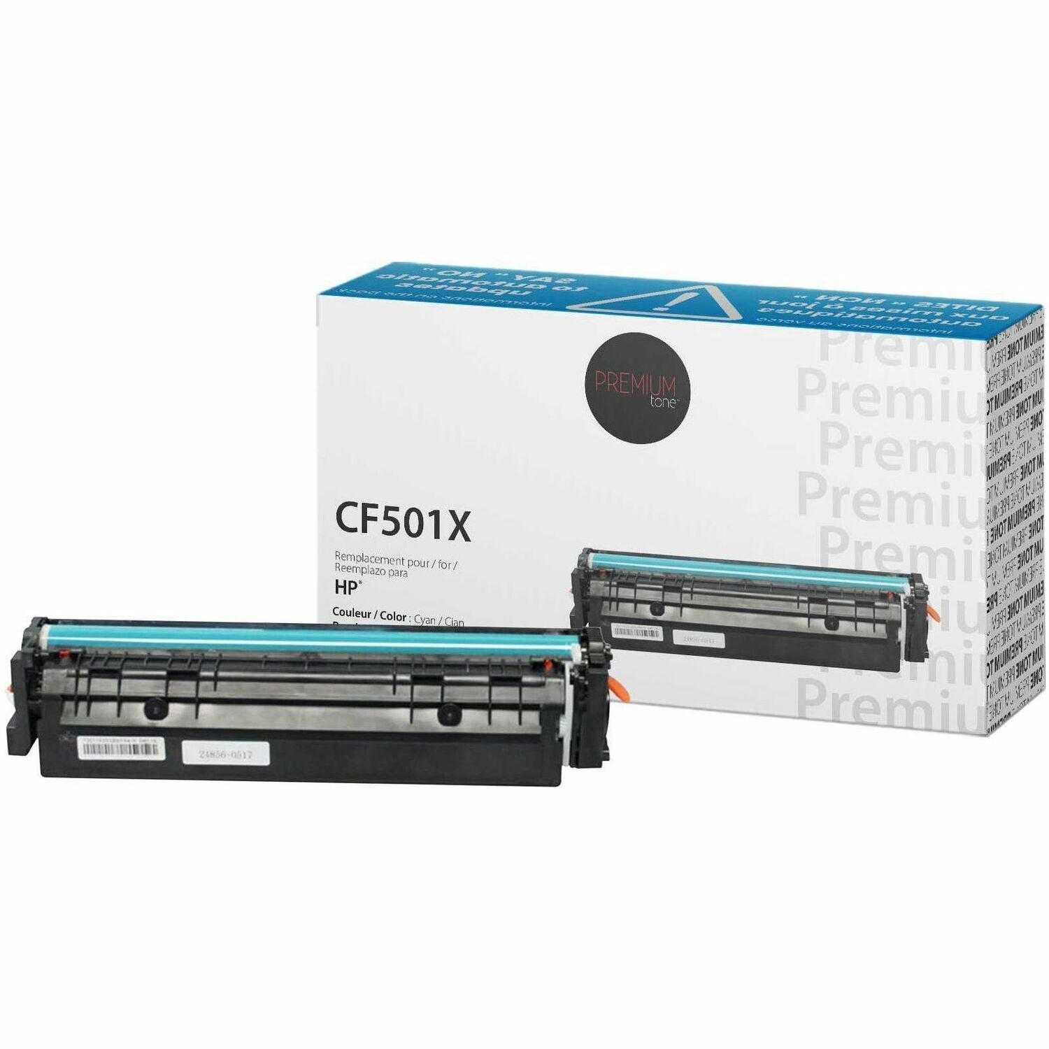 Premium Tone Toner Cartridge - Alternative for Hewlett Packard CF501X / 202X - Cyan
