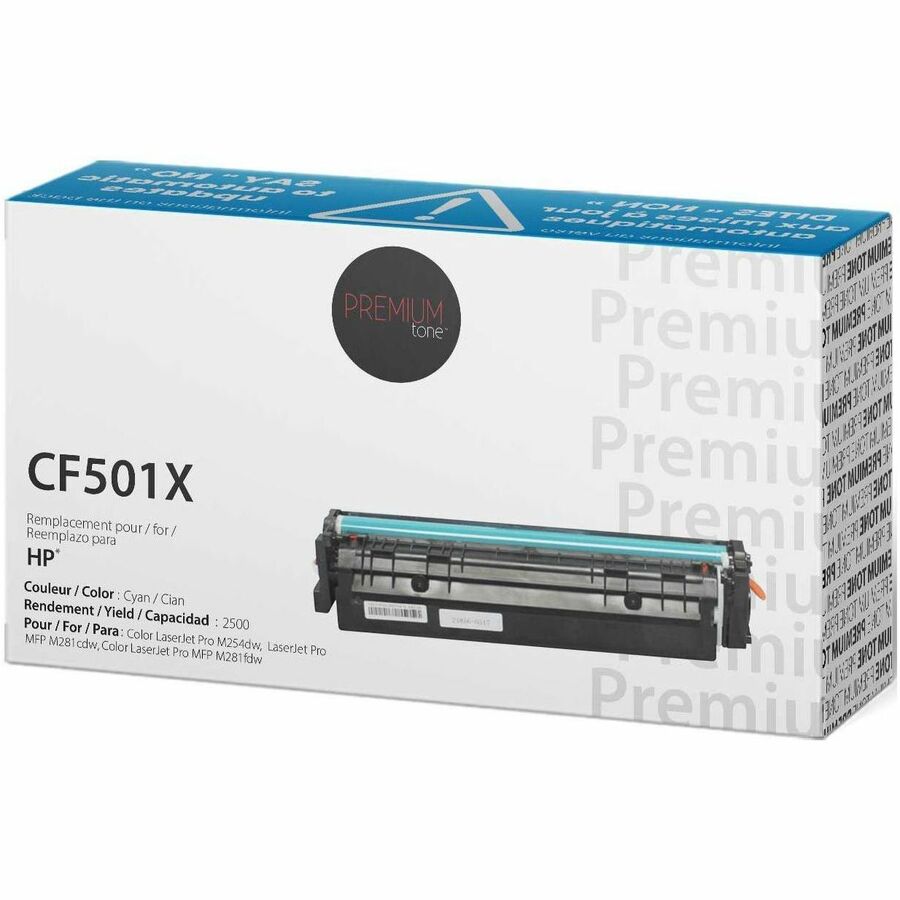 Premium Tone Toner Cartridge - Alternative for Hewlett Packard CF501X / 202X - Cyan - NCHPCF501X