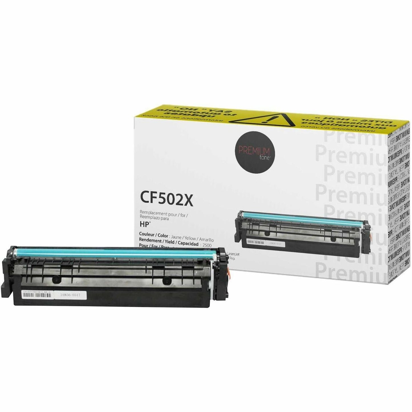 Premium Tone Toner Cartridge - Alternative for Hewlett Packard CF502X / 202X - Yellow
