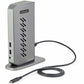 StarTech.com USB-C USB-A Dock - Hybrid Universal USB 3.0 Laptop Docking Station - Dual Monitor 4K 60Hz HDMI/DisplayPort - 6xUSB Type-A/GbE - DK30A2DHU