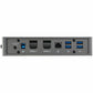 StarTech.com USB-C USB-A Dock - Hybrid Universal USB 3.0 Laptop Docking Station - Dual Monitor 4K 60Hz HDMI/DisplayPort - 6xUSB Type-A/GbE - DK30A2DHU