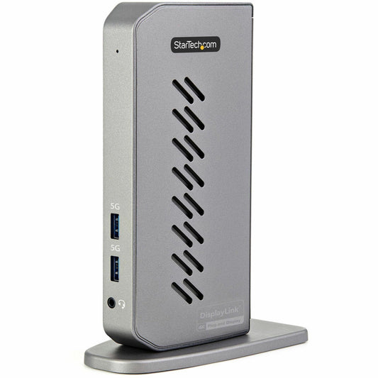 StarTech.com USB-C USB-A Dock - Hybrid Universal USB 3.0 Laptop Docking Station - Dual Monitor 4K 60Hz HDMI/DisplayPort - 6xUSB Type-A/GbE