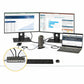 StarTech.com USB-C USB-A Dock - Hybrid Universal USB 3.0 Laptop Docking Station - Dual Monitor 4K 60Hz HDMI/DisplayPort - 6xUSB Type-A/GbE - DK30A2DHU