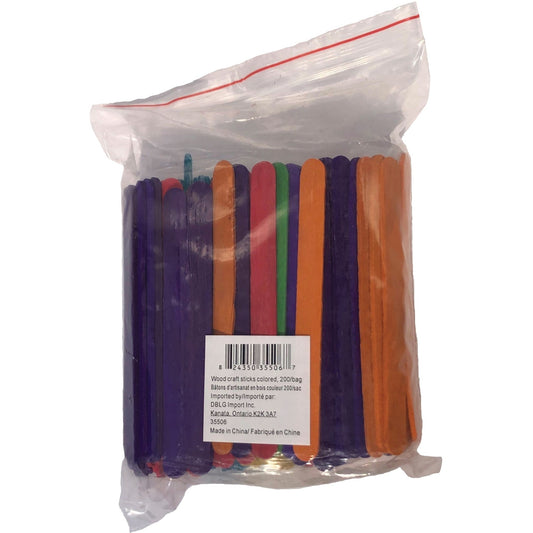 DBLG Import Inc Coloured Popsicle Sticks