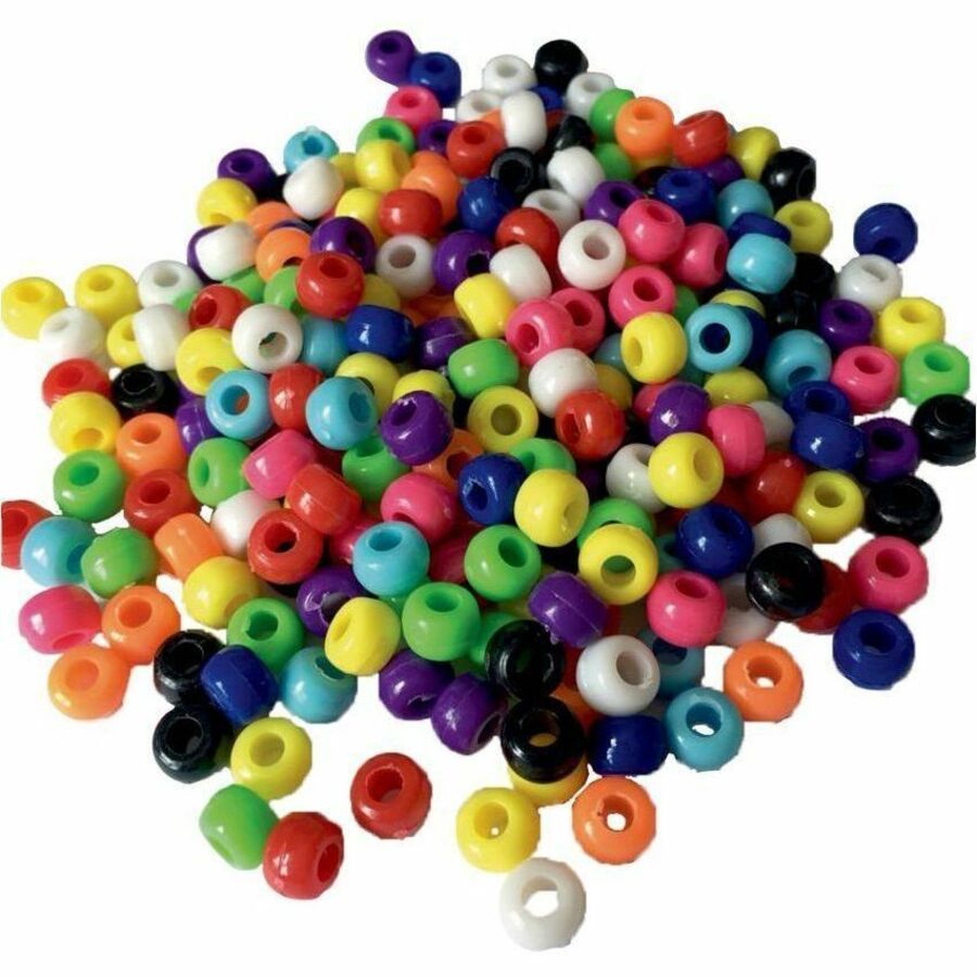 DBLG Import Pony Beads - 6x9mm Assorted Colours