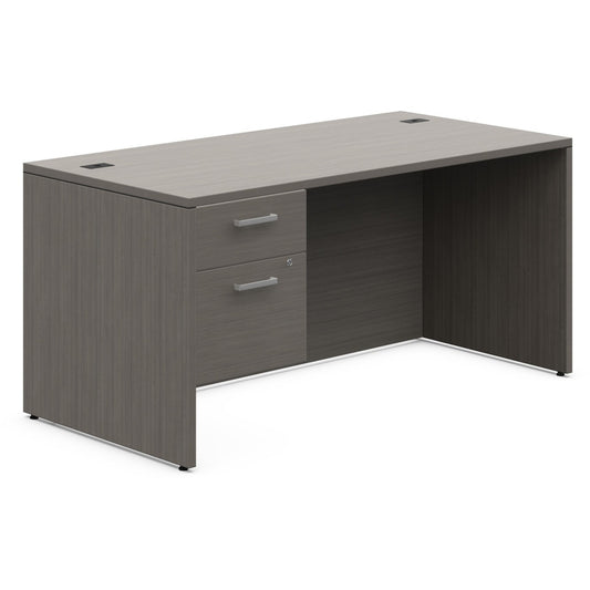 Offices To Go Ionic | 60"W x 30"D Single Pedestal Desk, 29"H