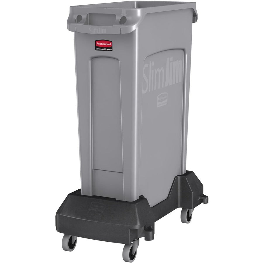 Rubbermaid Commercial Slim Jim Resin Trainable Dolly - 1980602