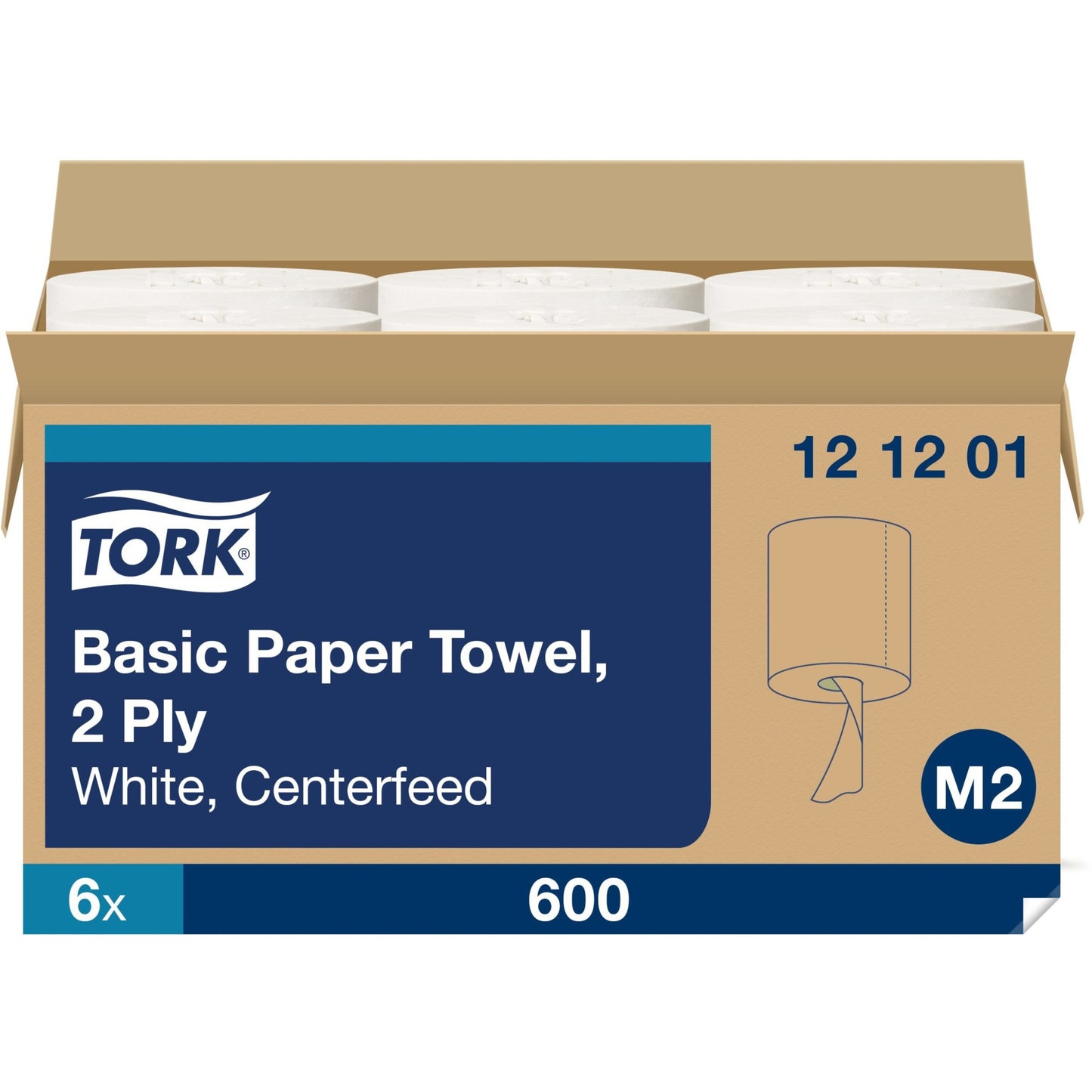 TORK Advanced Soft Centerfeed Hand Towel, 2-Ply, White