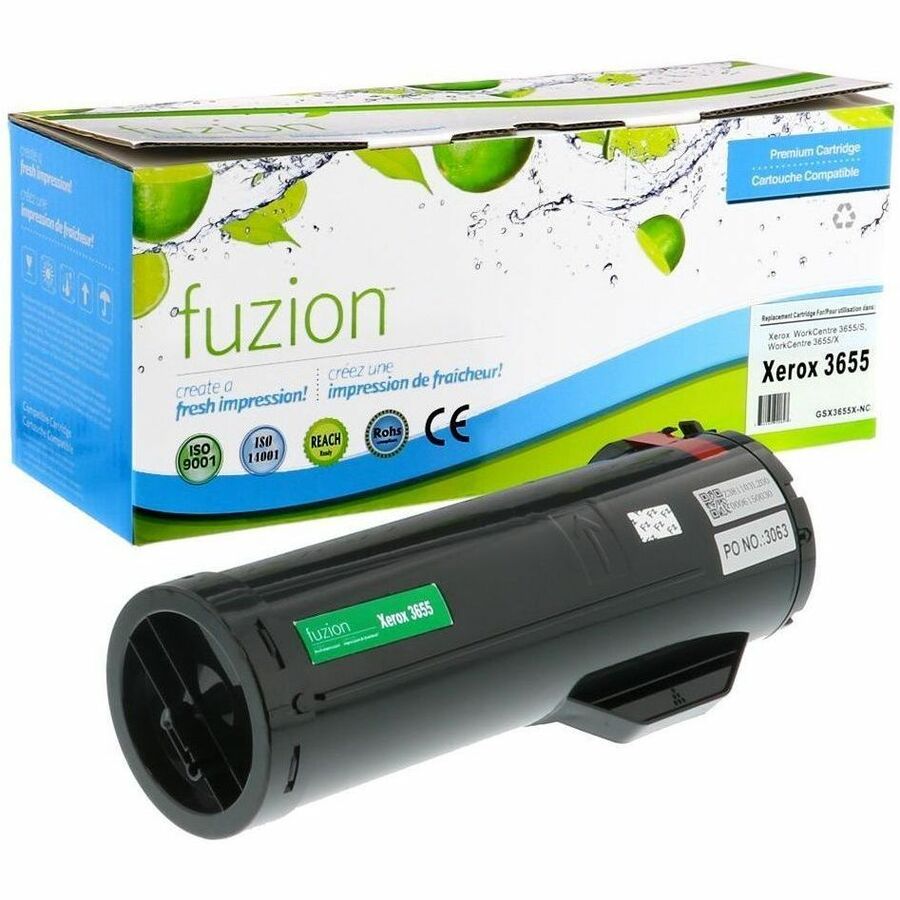 fuzion Compatible Toner High Yield for Xerox 106R02740 - Black