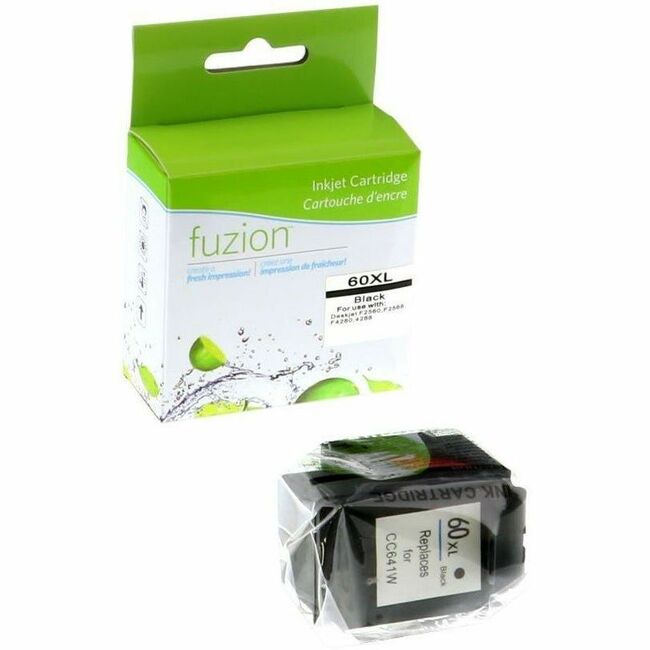 fuzion Remanufactured Inkjet HP #60 XL - Black