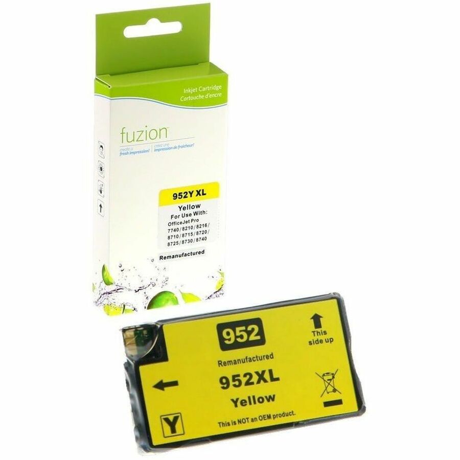 fuzion Remanufactured HY Inkjet for HP #952XL - Yellow
