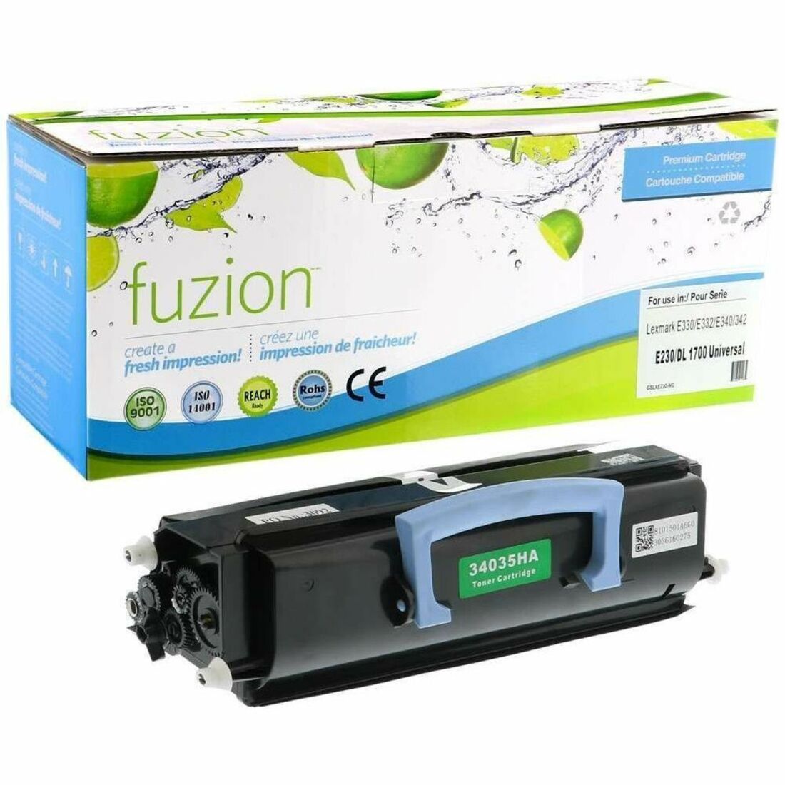 fuzion Compatible Toner for Lexmark 34035HA - Black