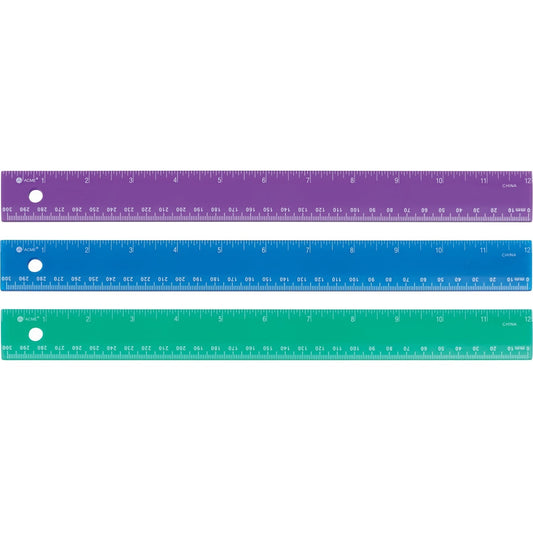 Westcott 300mm/12" Jewel Coloured Plastic Ruler