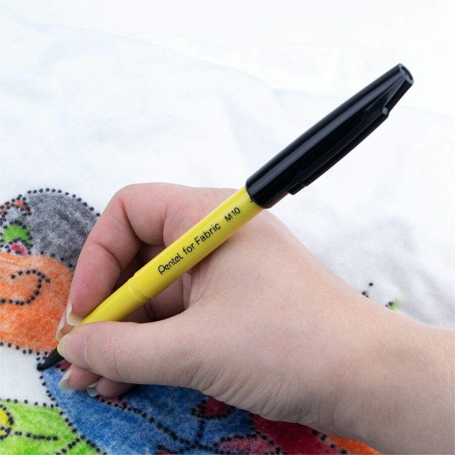 Permanent Fabric Marker (2.0mm), Black Ink - M10-A