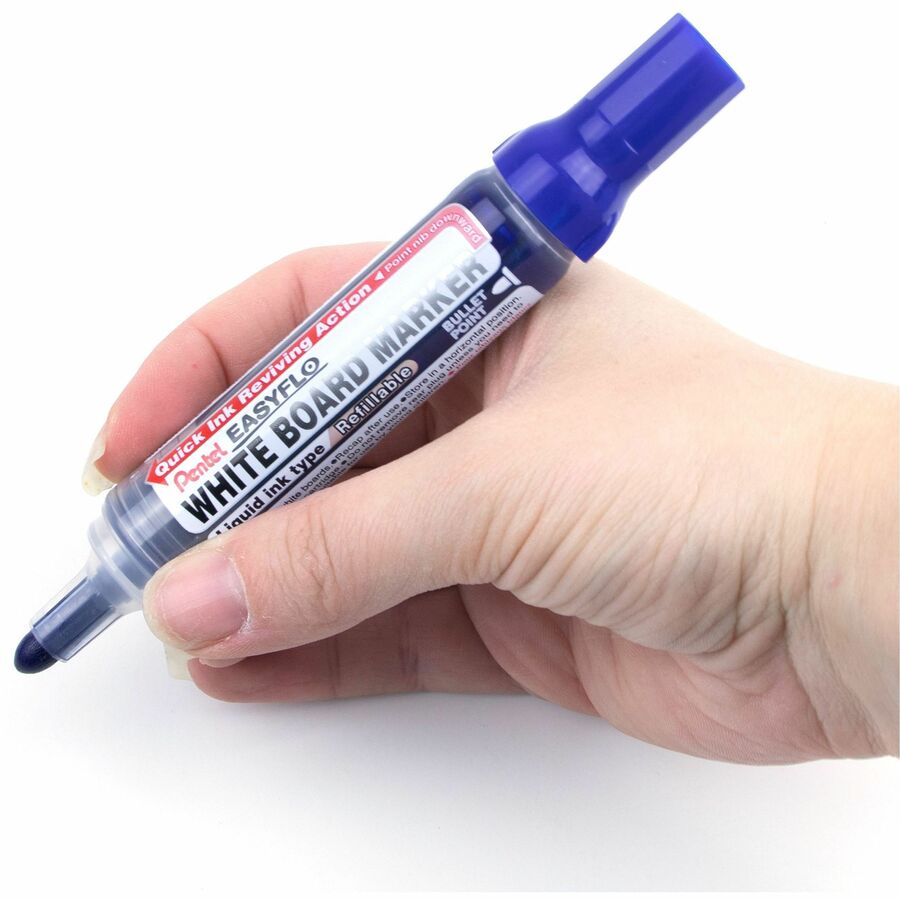Easyflo White Board Marker, Bullet Point, (6.0mm) Blue Ink - MW50M-C