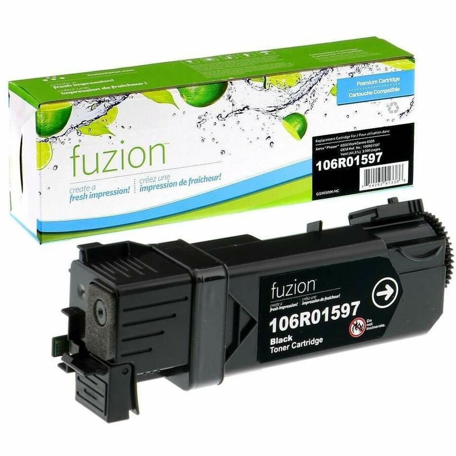 fuzion Compatible Toner for Xerox 106R01597 - Black