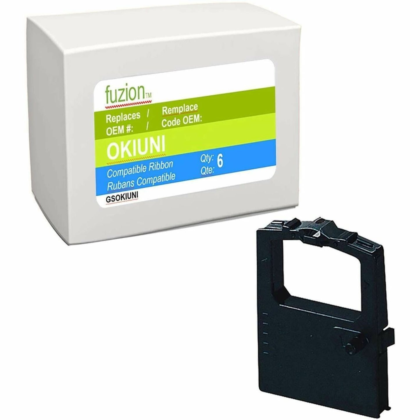 fuzion Compatible Ribbon for Okidata Universal Seamless - Black