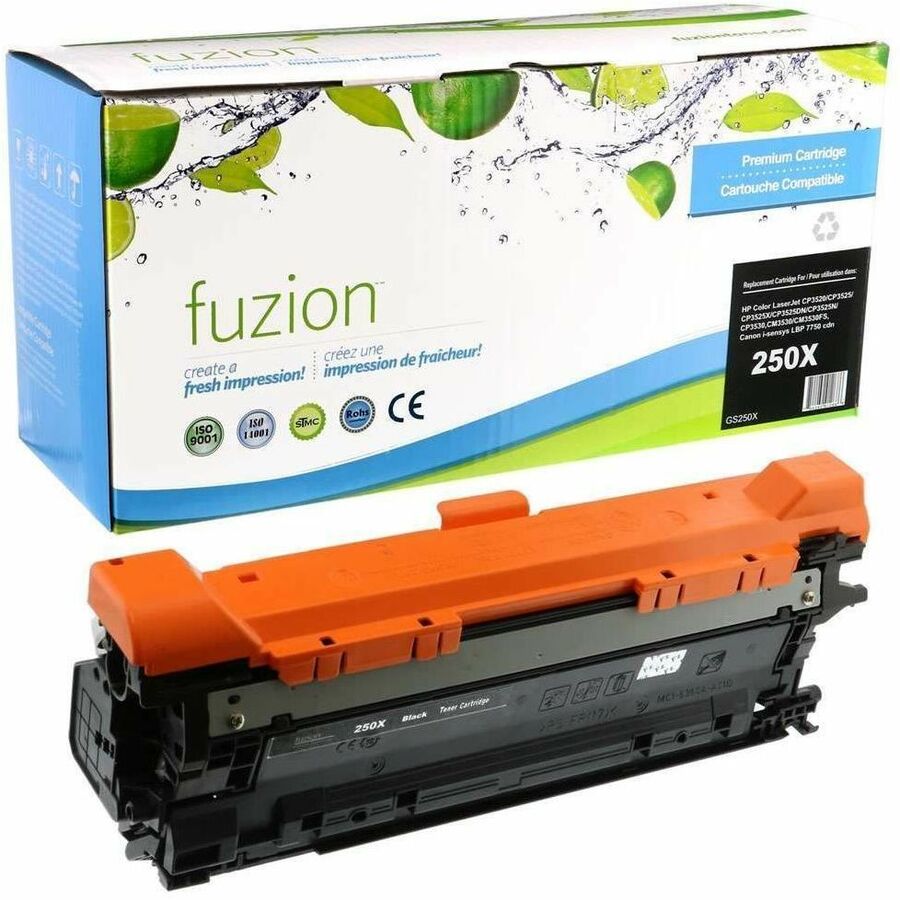 fuzion Remananufactured Toner High Yield for HP CE250X (504X) - Black