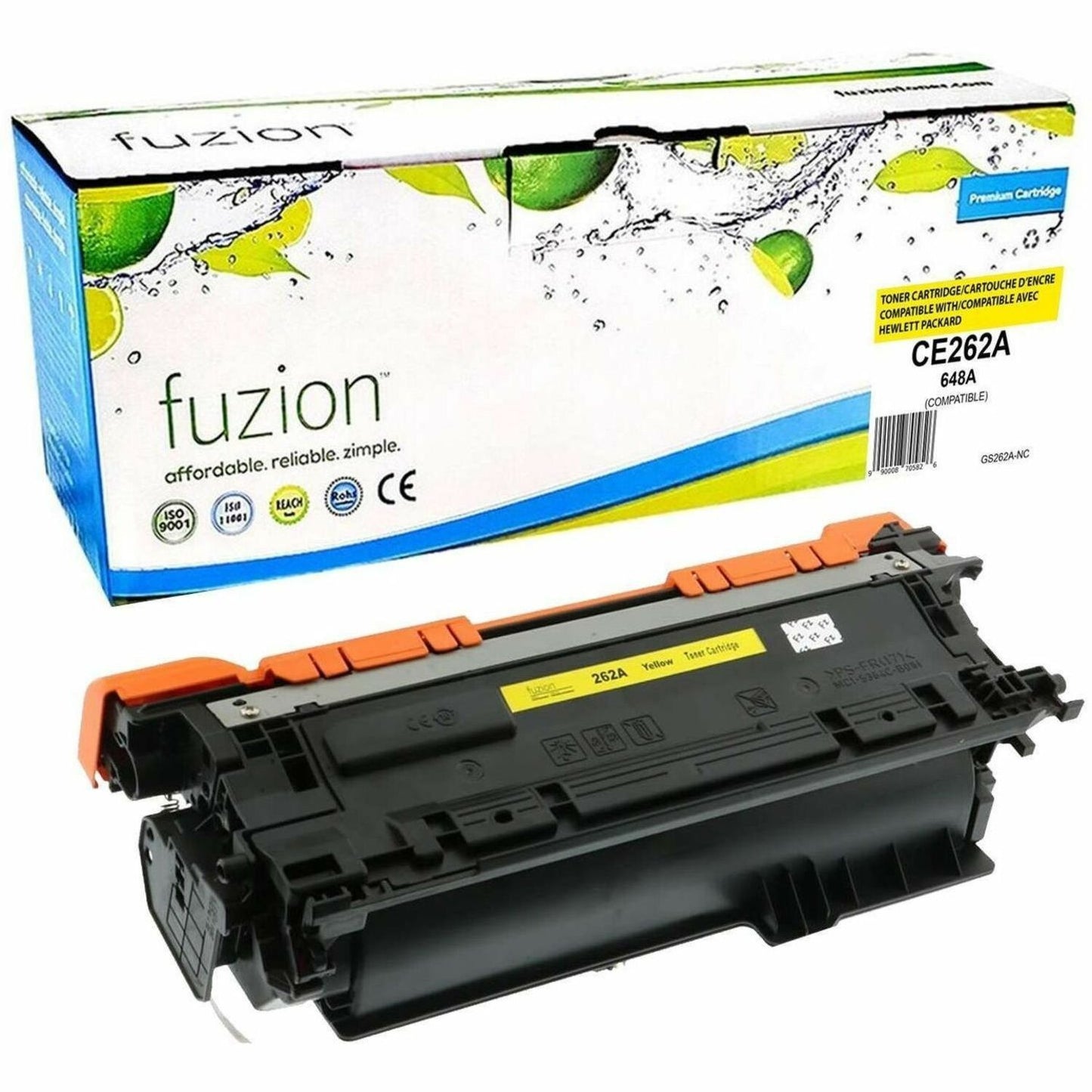 fuzion Compatible Toner for HP CE262A (648A) - Yellow