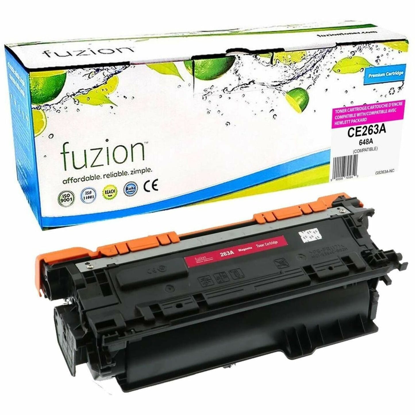fuzion Compatible Toner for HP CE263A (648A) - Magenta