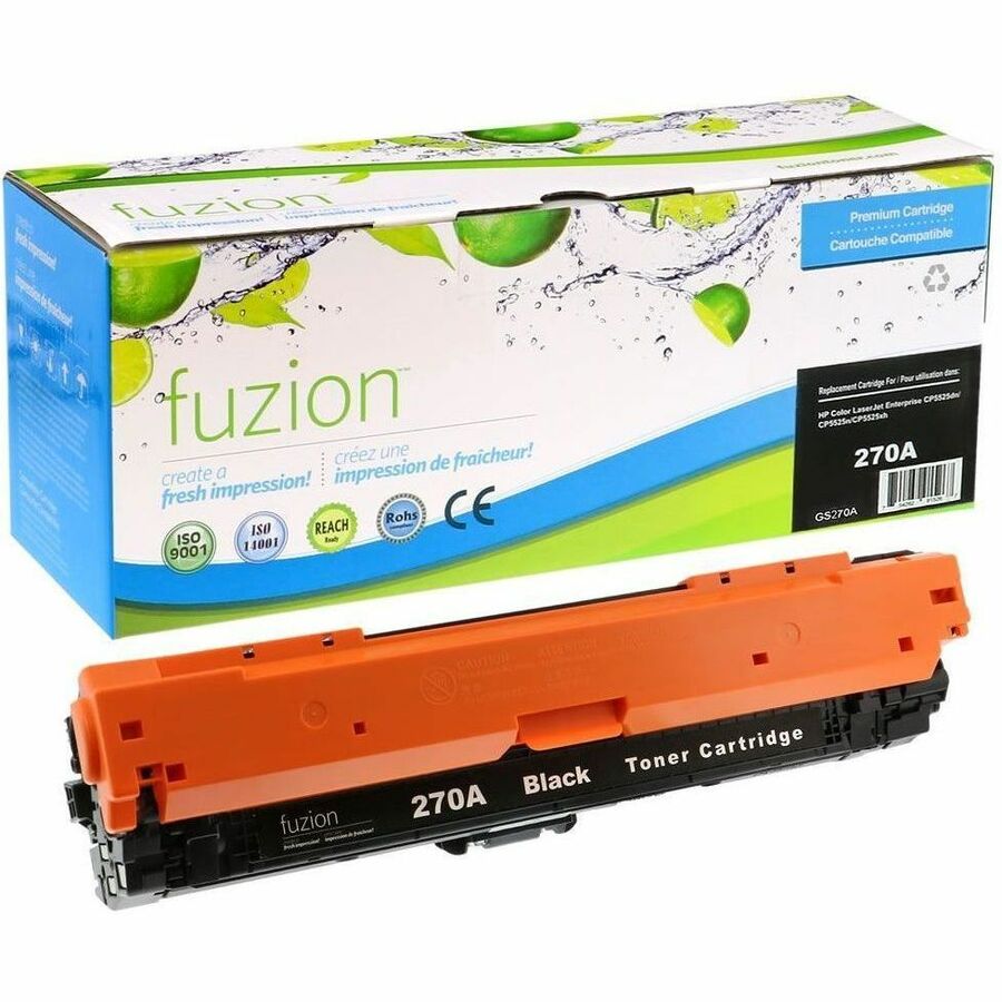 fuzion - Alternative for HP CE270A (650A) Remanufactured Toner - Black