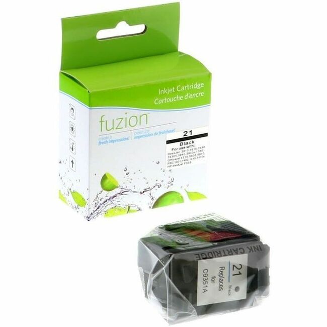 fuzion HP #21 Remanufactued Inkjet - Black