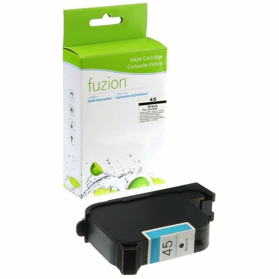 fuzion Remanufactured Inkjet for HP #45 - Black