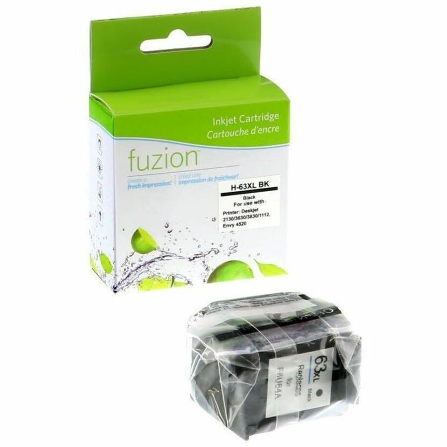 fuzion Remanufactured Inkjet HY for HP #63XL - Black