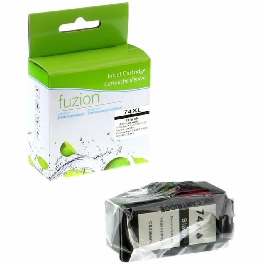 fuzion HP #74XL Remanufactured Inkjet - HY Black