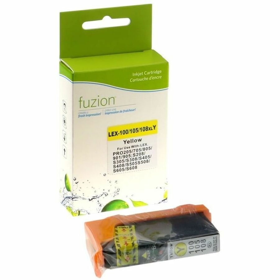 fuzion Lexmark #100XL Inkjet - Yellow