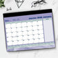 Blueline Refillable Monthly Desk Pad Calendar, 24-1/4" x 19-1/8" , Bilingual - C191924B