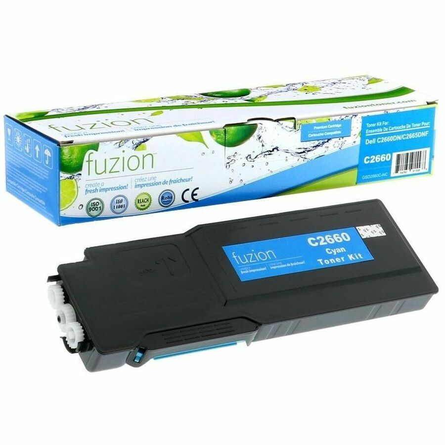 fuzion Dell 593-BBBT Compatible Toner - Cyan