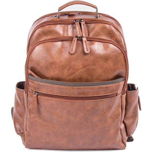 bugatti Valentino Carrying Case (Backpack) for 15" to 15.6" Bottle, Notebook - Cognac