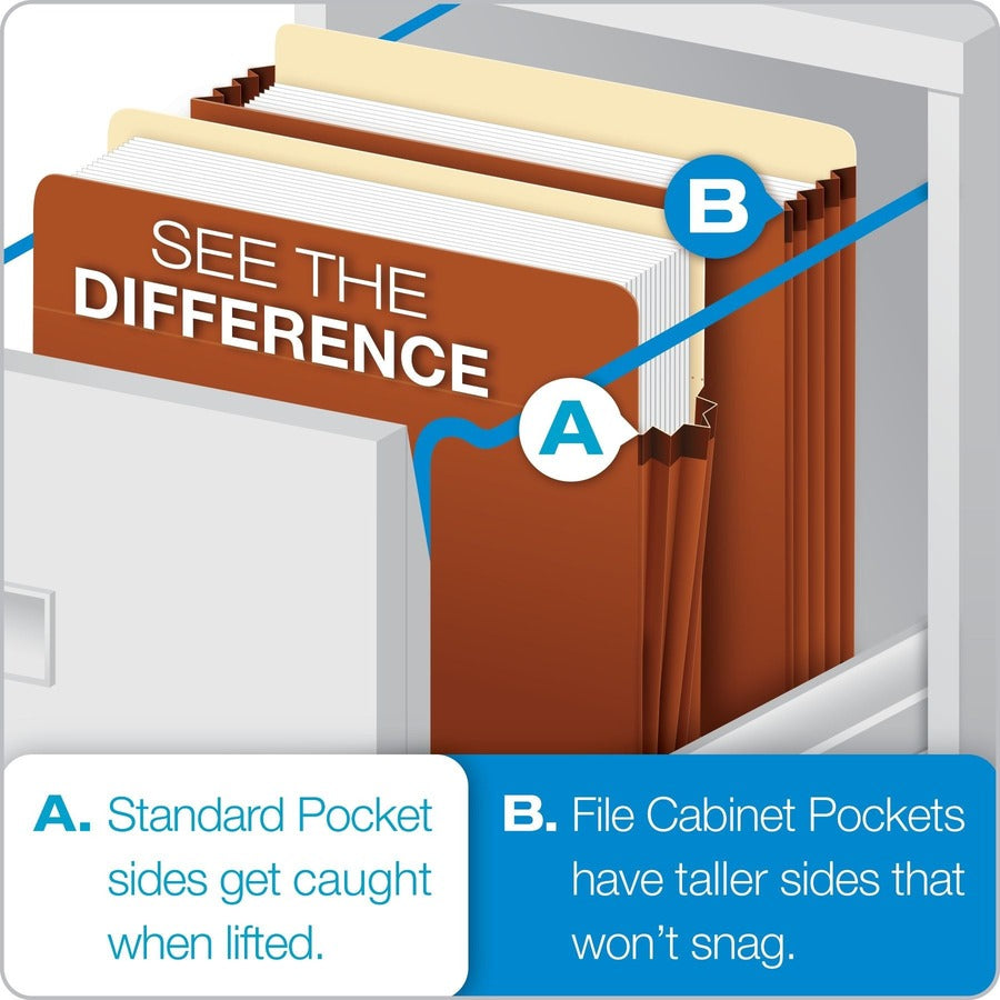 Oxford Straight Tab Cut Letter Recycled Expanding File - 1534GFC