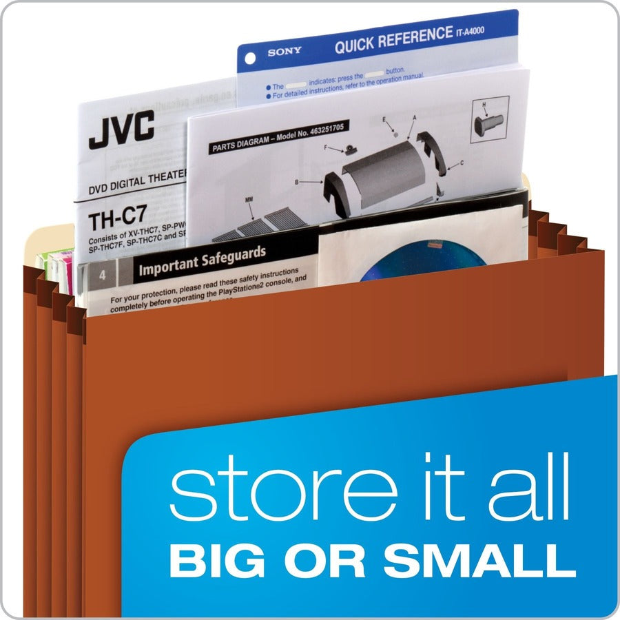 Oxford Straight Tab Cut Letter Recycled Expanding File - 1534GFC