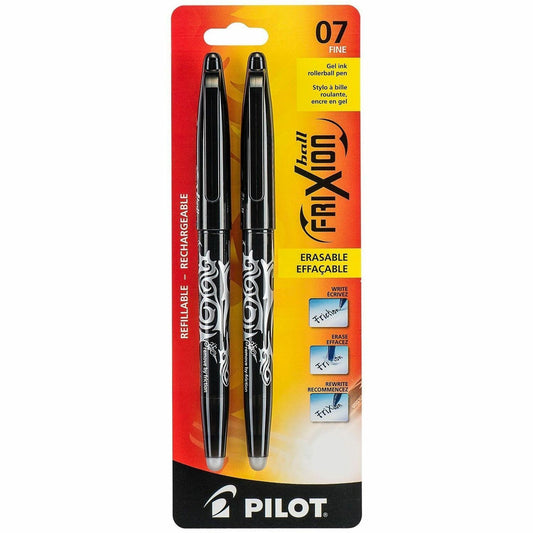 Pilot FriXion Ball - Gel Ink Rollerball pen - Black - Medium Tip