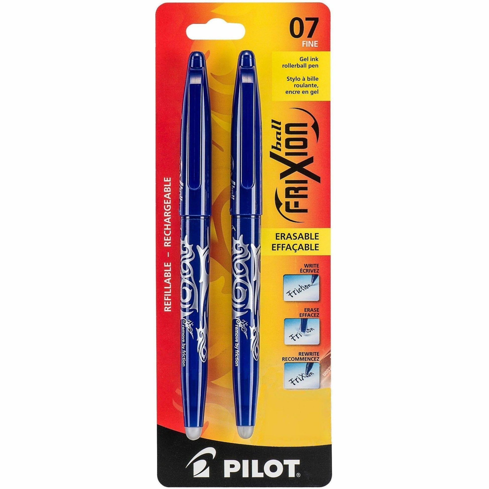 Pilot FriXion Ball - Gel Ink Rollerball pen - Blue - Medium Tip