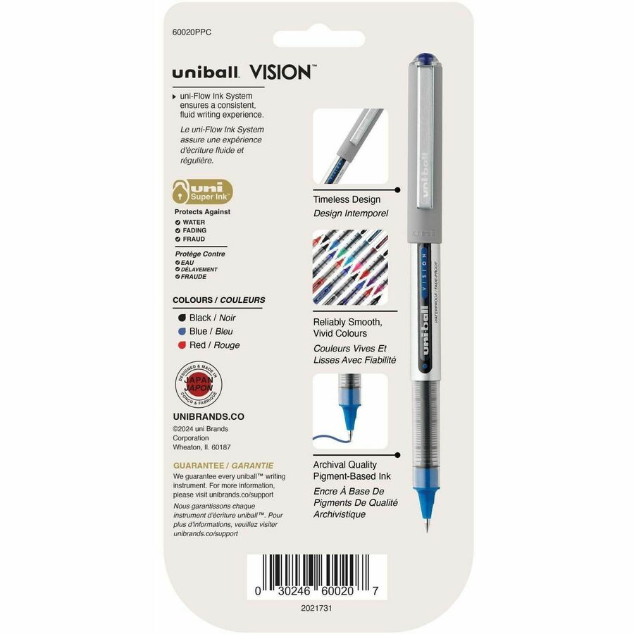 uniball Vision Rollerball Pens - 60020PPC