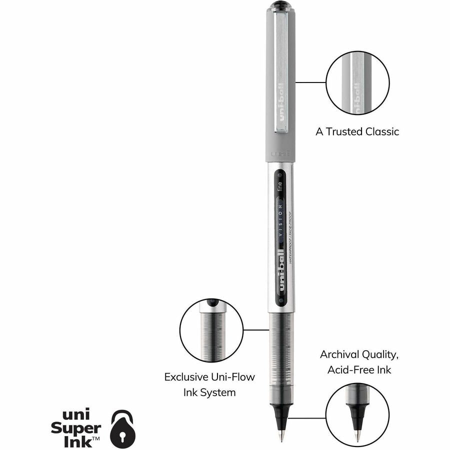 uniball Vision Rollerball Pens - 60020PPC